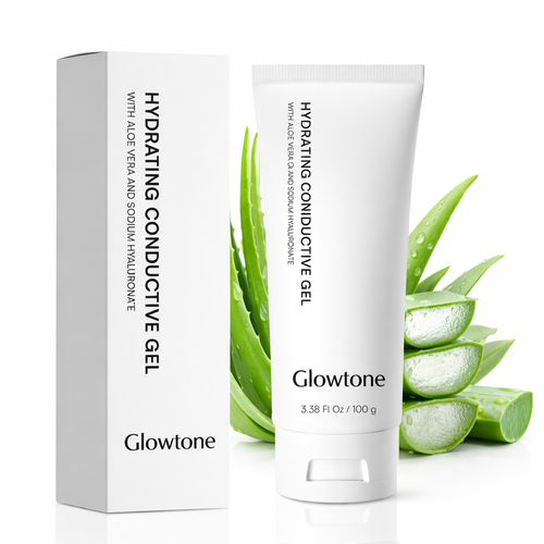 Glowtone Conductive Gel for Facial and Body Skin Care Machines – Hydrating Gel Primer with Hyaluronic Acid