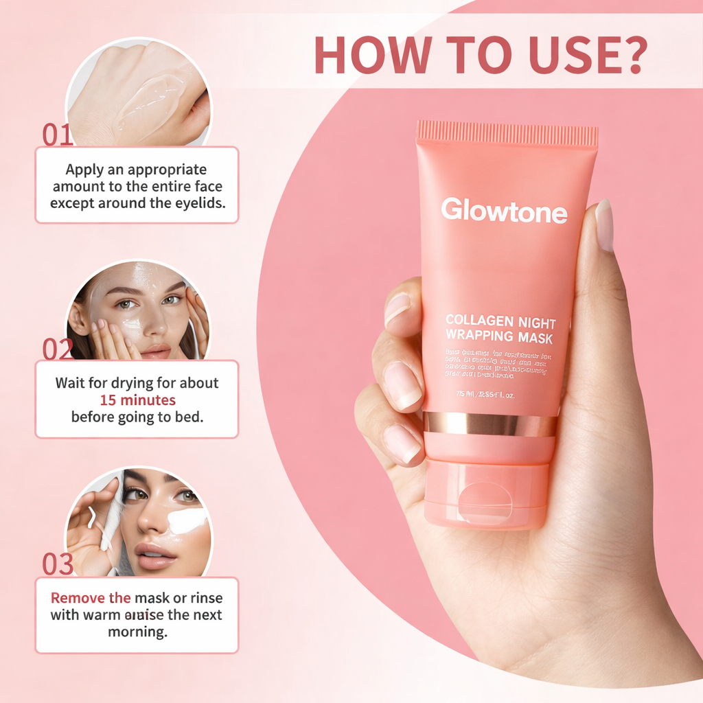 Glowtone Korean Collagen Night Wrapping Mask