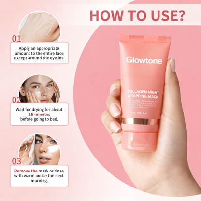 Glowtone Korean Collagen Night Wrapping Mask