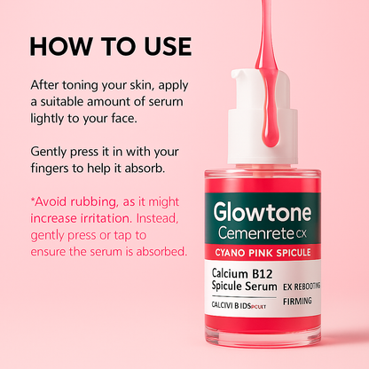 Glowtone Cyano Pink Spicule Serum – Advanced B12 Firming & Regenerating Serum