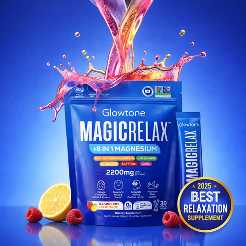 Glowtone 8-in-1 Magnesium Calming Sparkling Mix