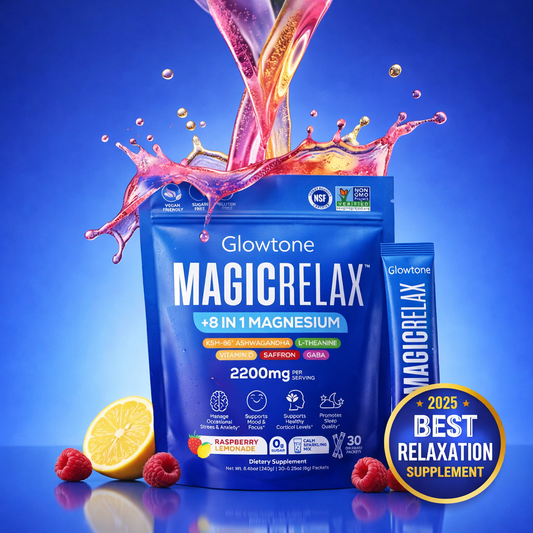 Glowtone 8-in-1 Magnesium Calming Sparkling Mix