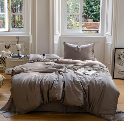 Glowtone PureSilk™ – 100% Lyocell TENCEL Luxury Bedding Set (Baby-Soft Ice Silk, Lenzing Certified, 3–4 Piece Collection)